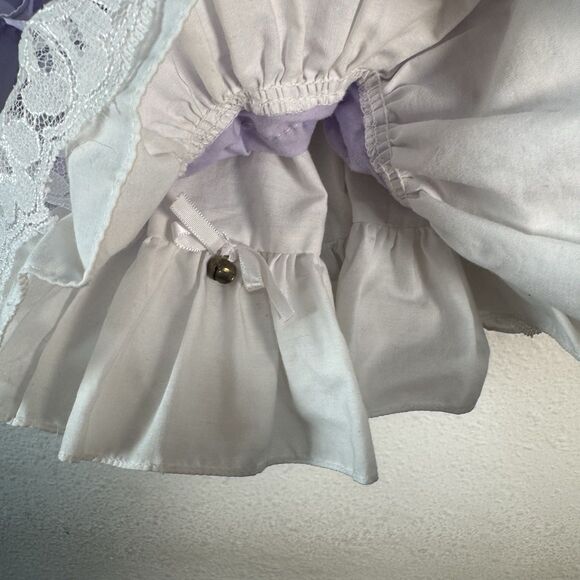 Vintage Martha’s Miniatures Baby Dress 0-3 Months Lavender Ruffles + Bell –Rare! - Picture 12 of 14